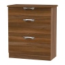 Cambourne Cam049 3 Drawer Deep Chest with Noche Walnut Fronts and Surround