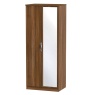 Cambourne Cam057 Double Mirror Wardrobe with Noche Walnut Fronts and Surround