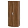 Cambourne Cam060 Double Wardrobe with Noche Walnut Fronts and Surround
