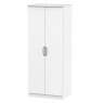 Cambourne Cam060 Double Wardrobe with White Matt Fronts and White Surround