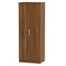 Cambourne Cam080 Tall Double Wardrobe with Noche Walnut Fronts and Surround