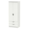 Cambourne Cam081 Tall Double Gents Wardrobe with Grey Matt Fronts and Grey Surround