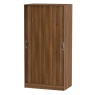 Cambourne Cam110 Sliding Door Wardrobe with Noche Walnut Fronts and Surround