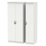 Cambourne Cam130 Triple Wardrobe with Grey Matt Fronts and Grey Surround