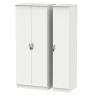 Cambourne Cam130 Triple Wardrobe with Grey Matt Fronts and Grey Surround