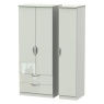 Cambourne Cam131 Triple 2 Drawer Wardrobe with Kashmir Gloss Fronts and Kashmir Surround