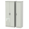 Cambourne Cam140 Tall Triple Wardrobe with Kashmir Gloss Fronts and Kashmir Surround