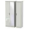 Cambourne Cam147 Tall Triple Wardrobe With Mirror Door with Kashmir Gloss Fronts & Kashmir Surround