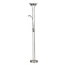 Mother and Child LED Floor Lamp - Satin Silver