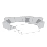 Franklin 4 Seater Standard Back Corner Sofa With Bed