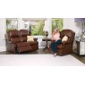 Shown with matching Standard Manual/Powered Reclining 2-Seater Settee in Texas Brown and Scatter Cus
