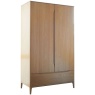 Ercol Rimini Oak 2 Door Wardrobe - Side view