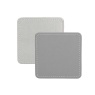 Creative Tops Faux Leather Silver Coasters Set of 4