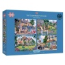 Gibsons The Gardener's Round Jigsaw Puzzle 4 x 500pc