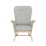 Ercol Evergreen Chair in Clear Matt woodwork and E533 fabric - Front View