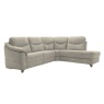 G Plan Jackson Fabric 3 Seat Corner Sofa W/Lhf Chaise upholstered in A016 Graphene Earth