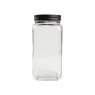 T&G Large Square Glass Jar 1660ml