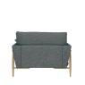 Ercol Forli Fabric Armchair in Clear Matt Wood - Back View