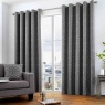 Curtina Camberwell Eyelet Curtains - Graphite