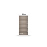 Stuttgart Alpine White/Soft Grey 197cm Height 2 Door Wardrobe