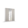 Stuttgart Alpine White/Soft Grey 197cm Height 3 Door Wardrobe