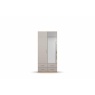 Stuttgart Sanremo Oak/Soft Grey 197cm Height 2 Door Combination Wardrobe