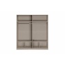 Stuttgart Soft Grey/Alpine White 197cm Height 4 Door Combination Wardrobe