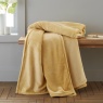 Catherine Lansfield Raschel Velvet Touch Throw Ochre