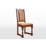 Wood Bros Old Charm Dining Chair - Moon/Herringbone Tweed Fabric (Oc2067)