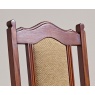 Wood Bros Old Charm Dining Chair - Moon/Herringbone Tweed Fabric (Oc2067)
