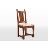 Wood Bros Old Charm Dining Chair - Moon/Herringbone Tweed Fabric (Oc2286)