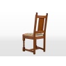 Wood Bros Old Charm Dining Chair - Moon/Herringbone Tweed Fabric (Oc2286)
