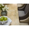 Wood Bros Old Charm Upholstered Dining Chair - Moon/Herringbone Tweed Fabric (Oc3063)