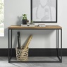 Vancouver Rustic Oak Console Table - Lifestyle