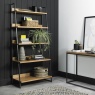 Vancouver Rustic Oak Open Display Unit - Lifestyle