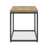 Vancouver Rustic Oak Lamp Table