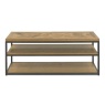 Vancouver Rustic Oak Open Entertainment Unit
