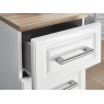 Kent Vanity Dressing Table - White Ash & Oak Drawers