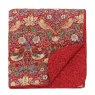 Morris & Co Strawberry Thief Quilted Throw - Crimson