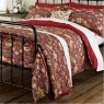 Morris & Co Strawberry Thief Quilted Throw - Crimson