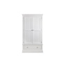 Julian Bowen Clermont 2 Door 1 Drawer Wardrobe Cut Out Front