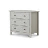 Julian Bowen Maine 3 Drawer Wide Chest Grey