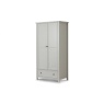 Julian Bowen Maine 2 Door Combination Wardrobe Grey