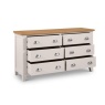 Julian Bowen Richmond 6 Drawer Wide Chest Open