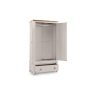 Julian Bowen Richmond 2 Door 1 Drawer Wardrobe Open