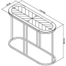 Calgary Console Table Peppercorn Ash