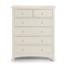 Julian Bowen Cameo 4+2 Drawer Chest Stone White