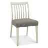 Brampton Grey Low Slat Back Fabric Chair (Pair)
