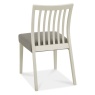 Brampton Grey Low Slat Back Fabric Chair (Pair)