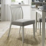 Brampton Grey Low Slat Back Fabric Chair (Pair)